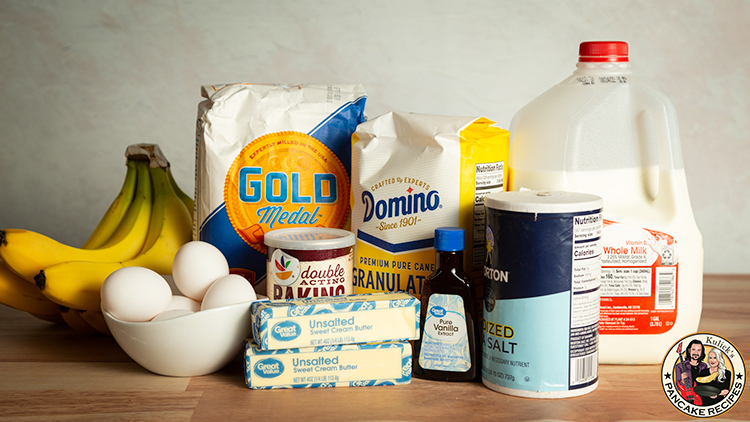 Banana pancake ingredients