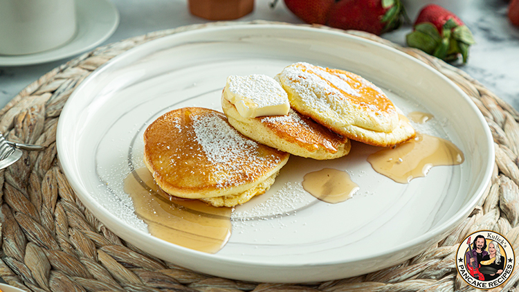 Homemade Japanese souffle pancake recipe