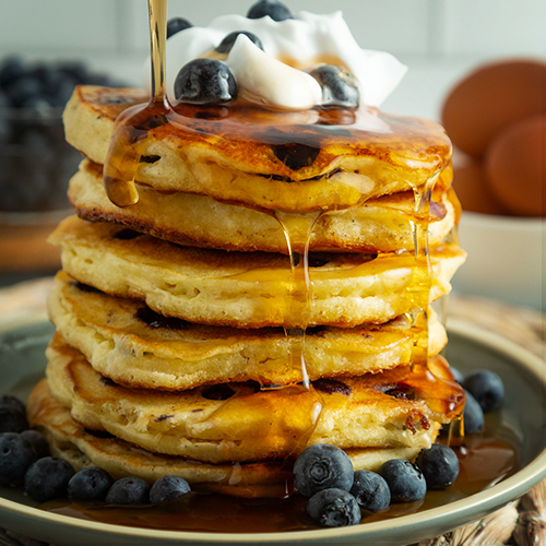 Blueberry pancake recipe