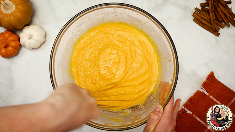 How do you make pumpkin pancakes from scratch