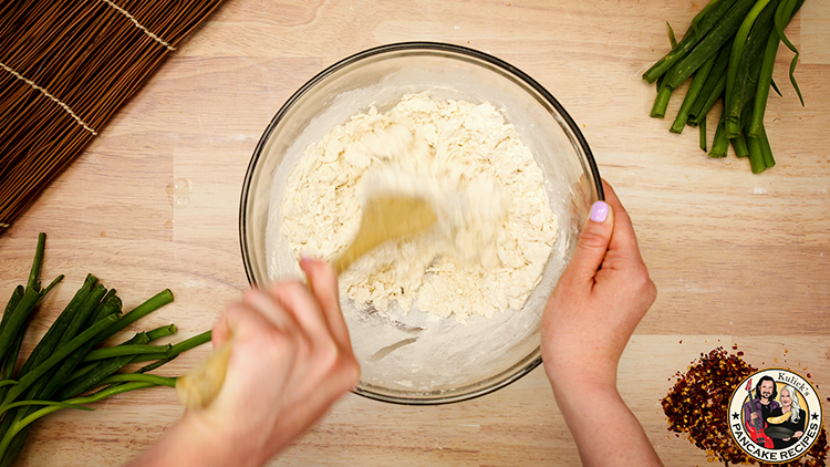 How do you make scallion pancakes from scratch